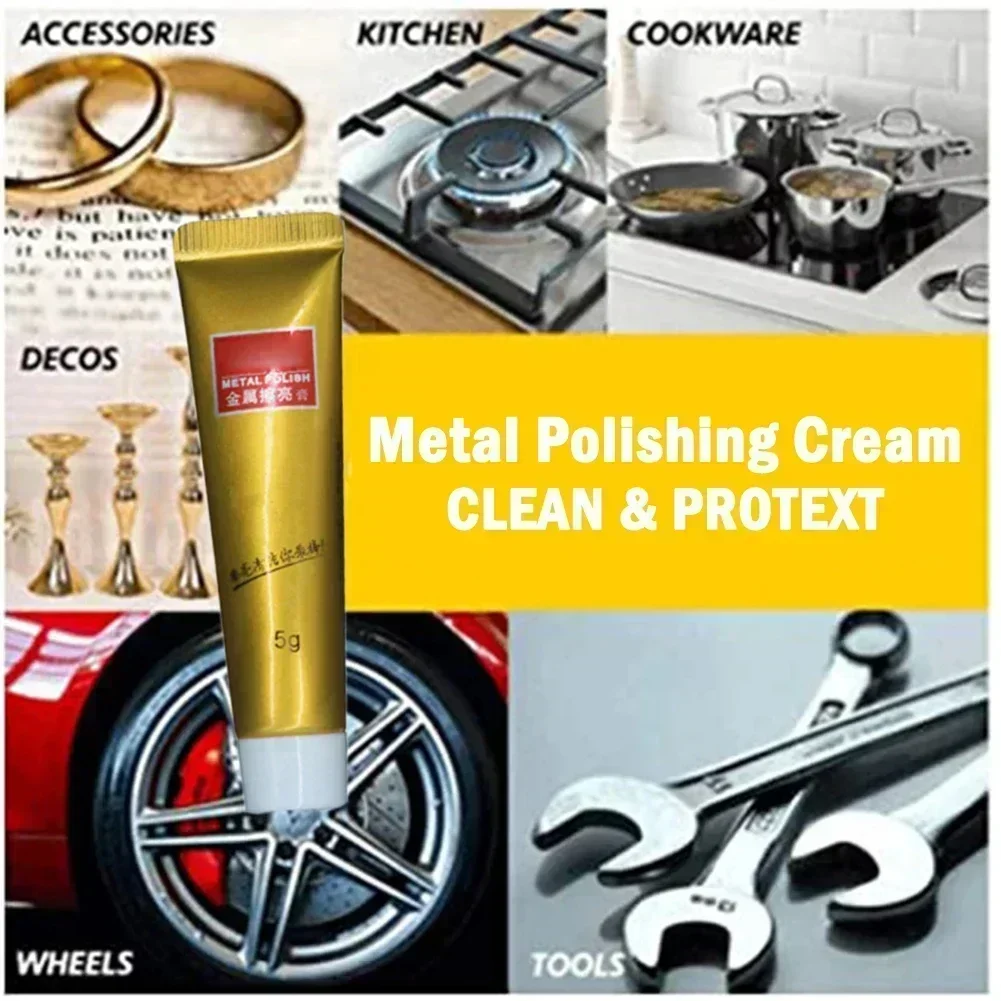 5g 10g 15g Metal Polishing Cream Polishing Wax Mirror Stainless Steel Ceramic Watch Polishing Paste Cleaning Cream Rust Remover