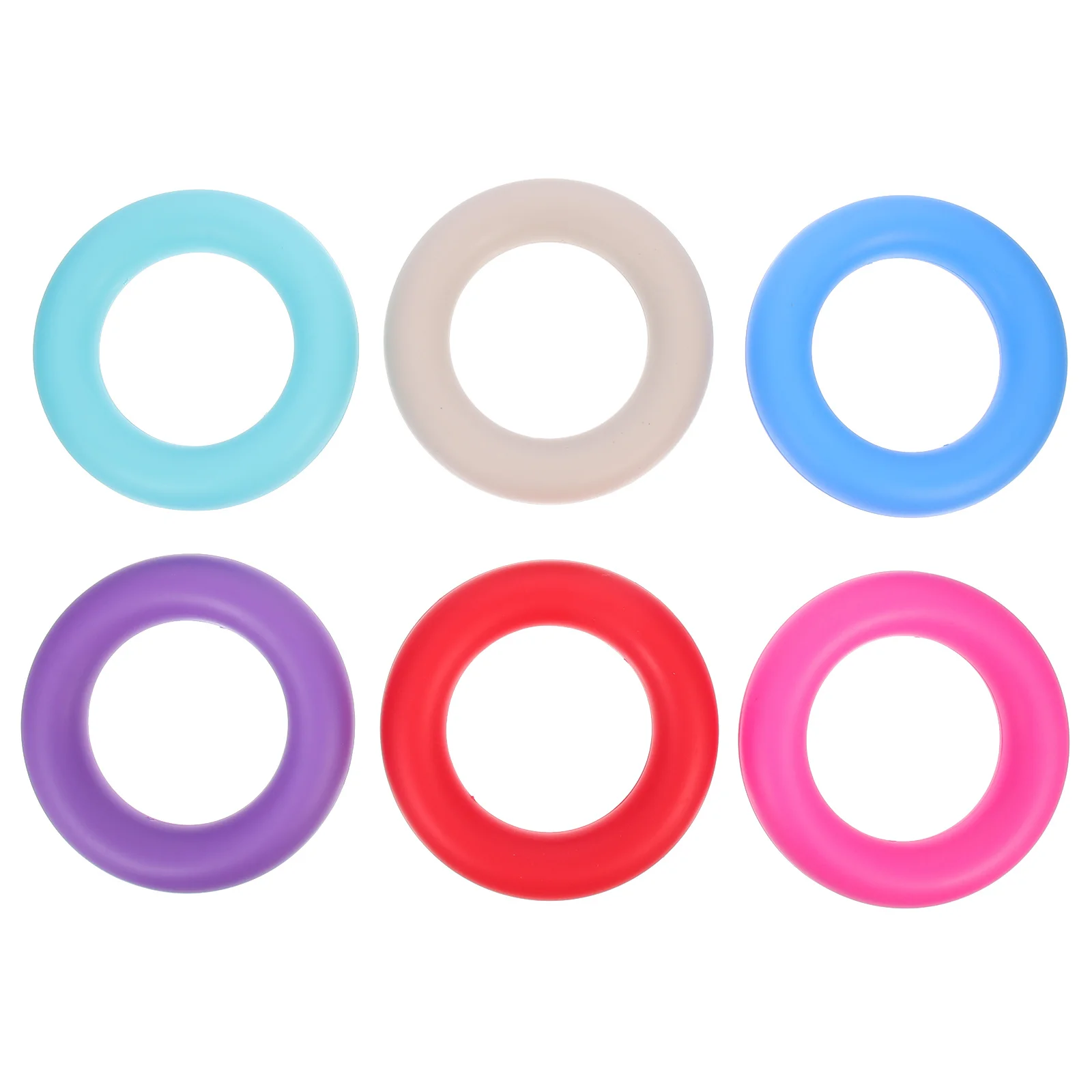 

6Pcs Bobbin Organizer Silicone Holder Storage Ring for Thread Spools Portable Sewing Tool Compact Space Saving Simple Useful