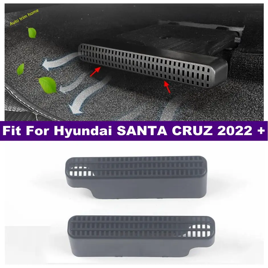 

Seat Under Heat Floor Air Conditioner Duct Vent AC Outlet Grill Protector Cover For Hyundai SANTA CRUZ 2022 2023 Car Accessories