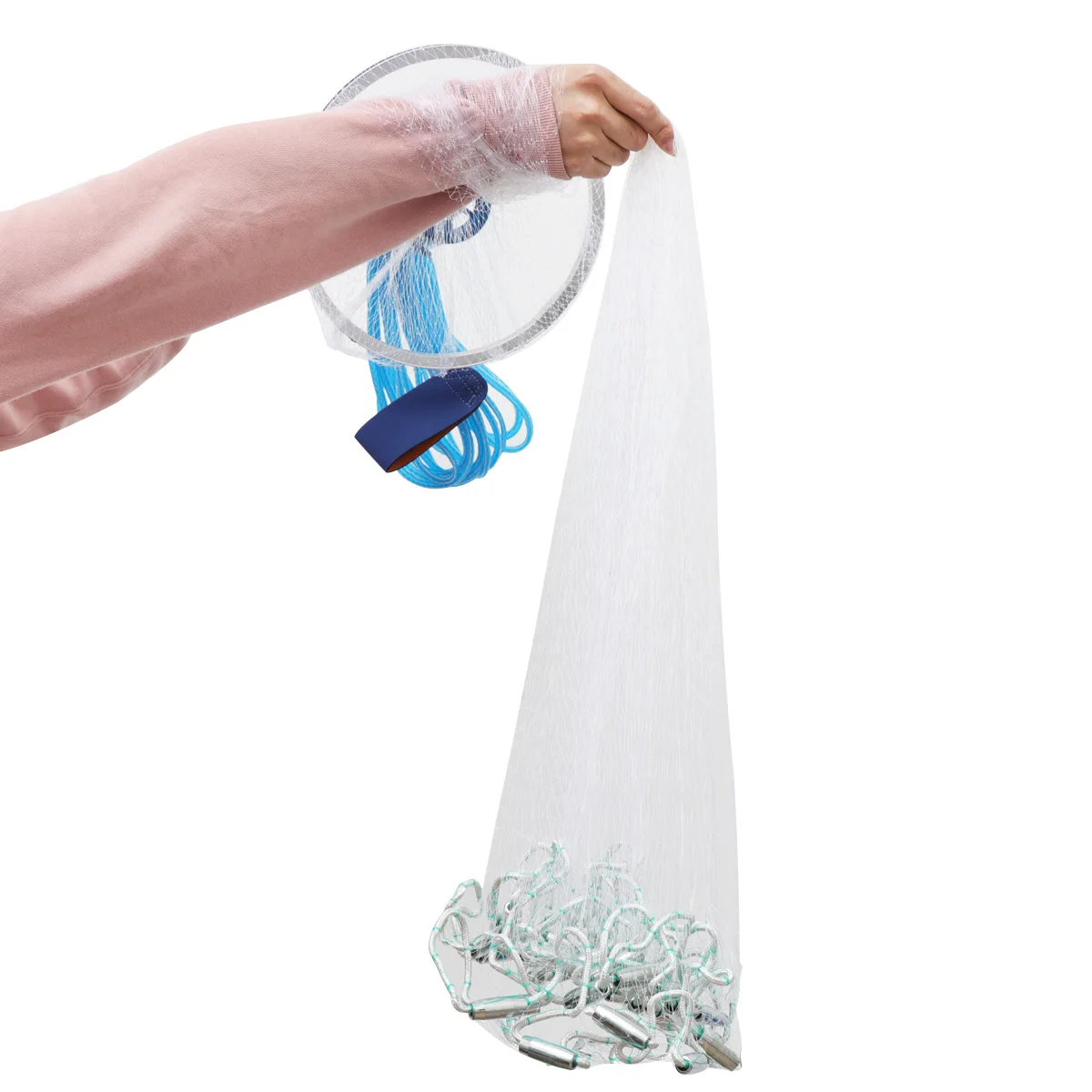 

Telescopic Shrimp Trap 4 2M 360 Degree High Precision Nylon Mesh Foldable Bait Cast Portable Fishing Net Saltwater Freshwater