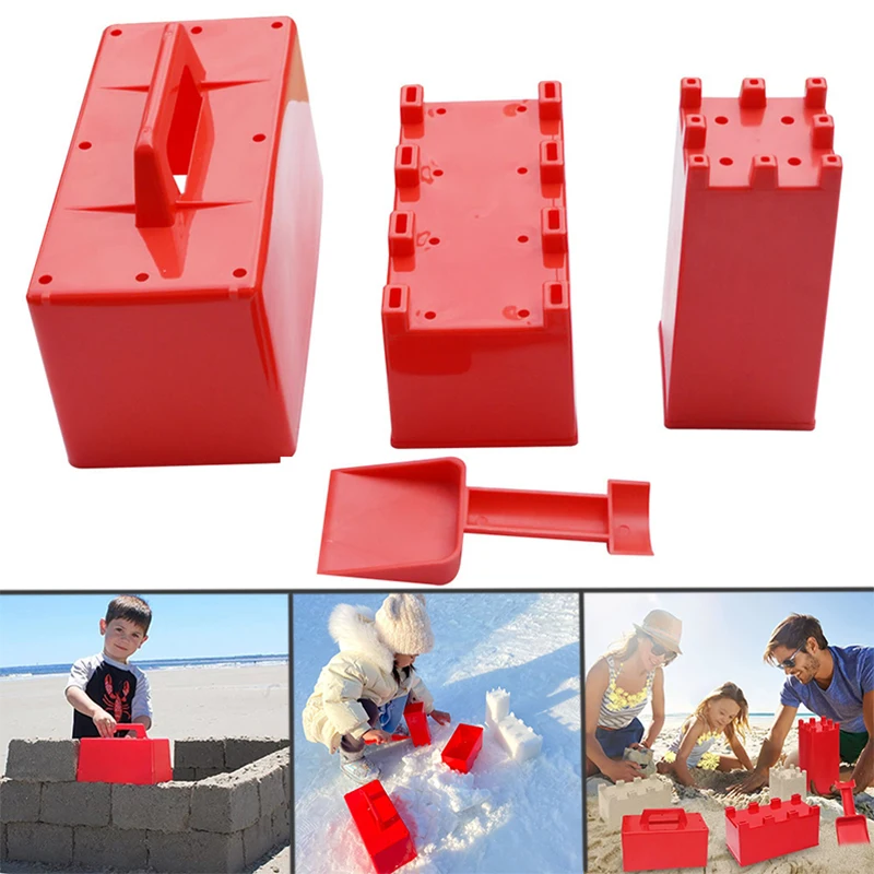 Children Beach Toy Sandbox Castle Building Sand Brick Walls Molds Summer Outdoor Seaside Play Water Sands Playground Toy for Kid