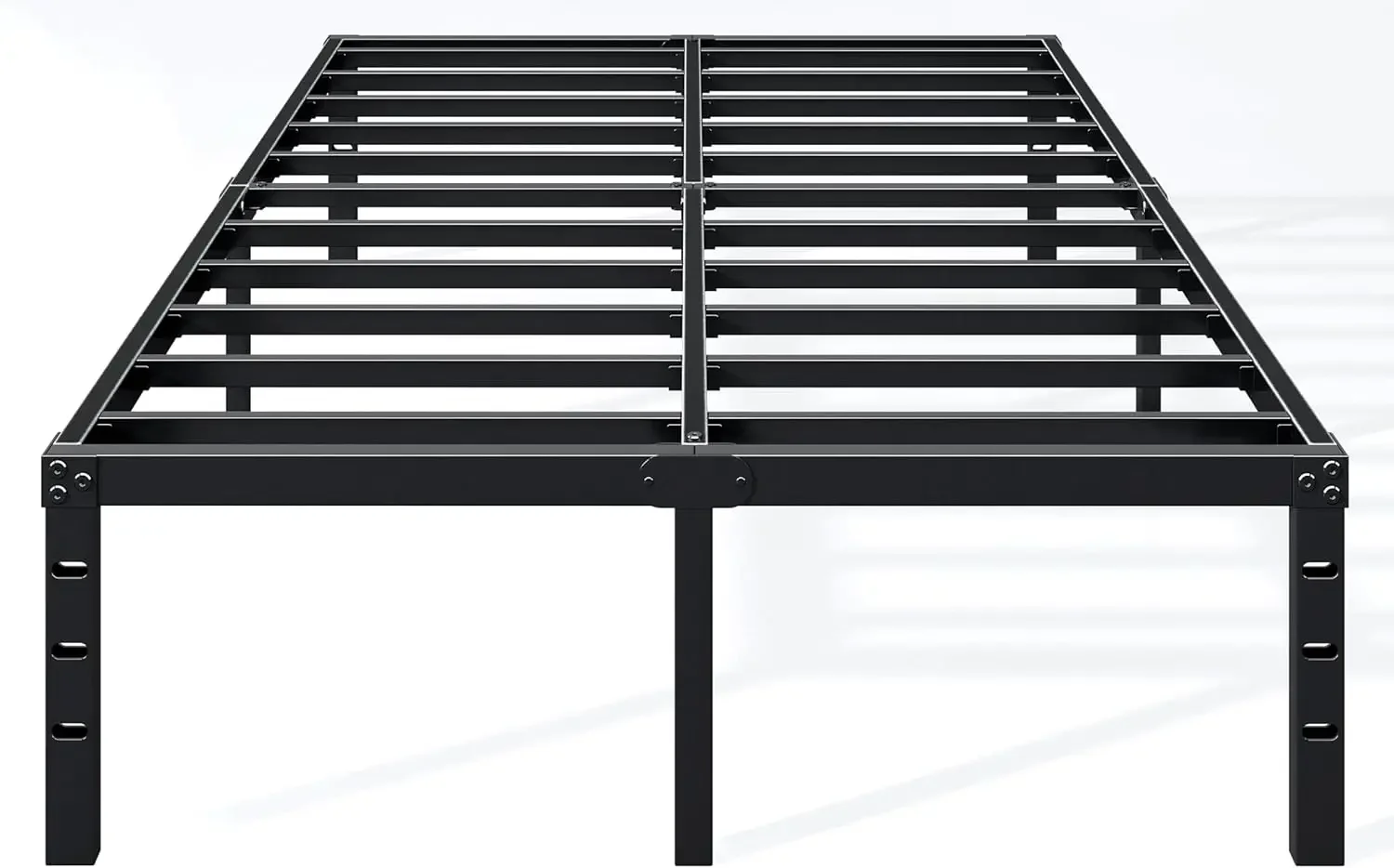 

18 Inch Full Bed Frame - Sturdy Metal Platform, No Box Spring Needed, Heavy Duty, Easy Assembly, Under Bed Storage, Black