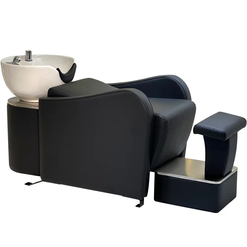 

FG17Barber shop semi-reclining deep basin shampoo bed, hair salon flush bed