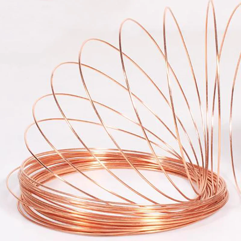 Dead Soft Copper Wires Blank Without Paint Uncoated Craft Wire 0.1 0.2 0.3 0.4 0.5 0.6 0.7 0.8 1 1.5 2 2.5 3mm