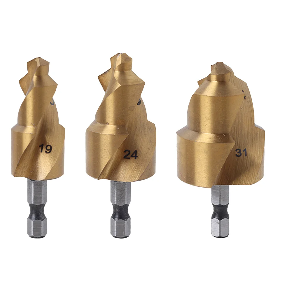 Hex Shank Design Plumbing Tool Drilling Tool Center Punch Tool Plumbing Drill Bit High-Quality Performance Precise Cutting Edges
