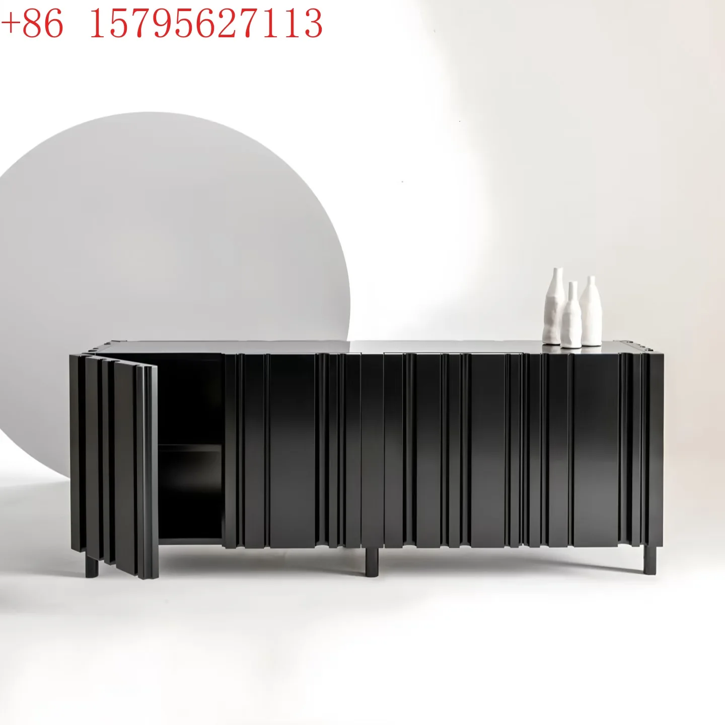 

Итальянский минималистичный обеденный шкафчик в стиле лайт-люкс, элитный шкаф для прихожей, шкаф для гостиной