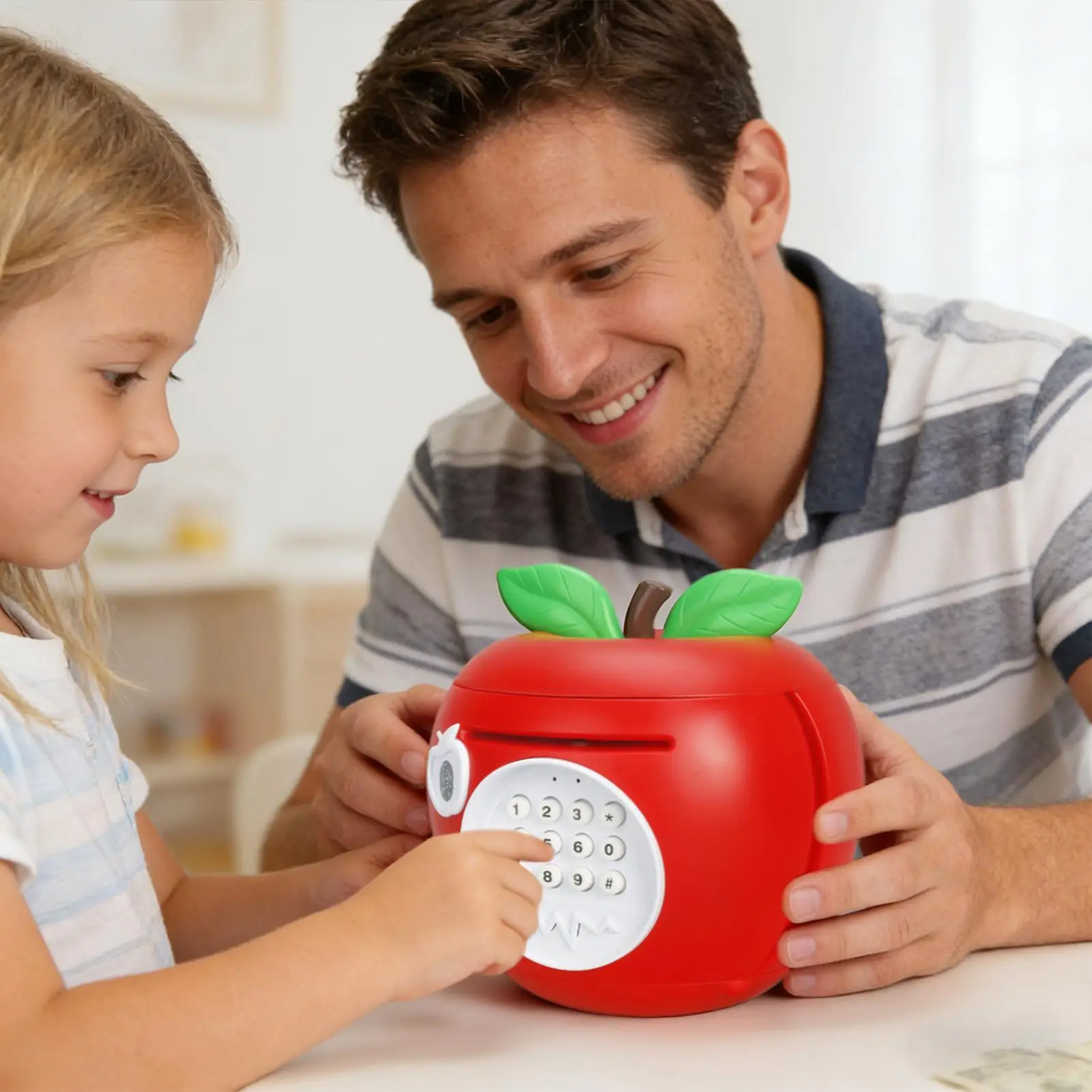 

Electronic Fruitshaped Electronic Cash Safe Box Safe Smart Children Coin Banks With Password Automatic Banking Children Gift