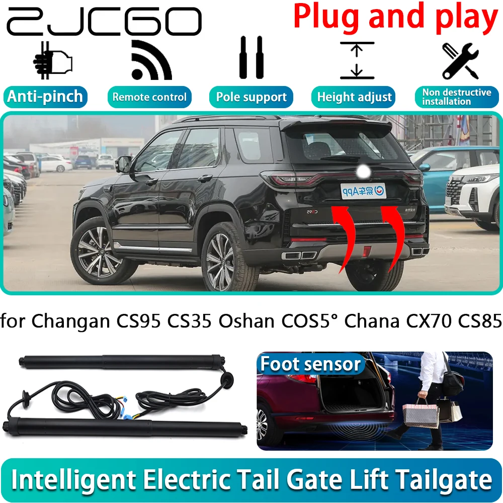 ZJCGO for Changan CS95 CS35 Oshan COS5° Chana CX70 CS85 Car Electric Powered Tailgate Power Liftgate Automatic Tailgate System