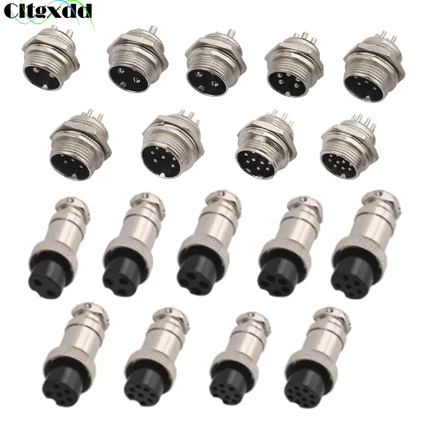 Cltgxdd GX12 GX16 2 3 4 5 6 7 8 9 10 12 14 15 Pin Male Female Socket LC Cable Aviator Aviation Circular Connector Plug