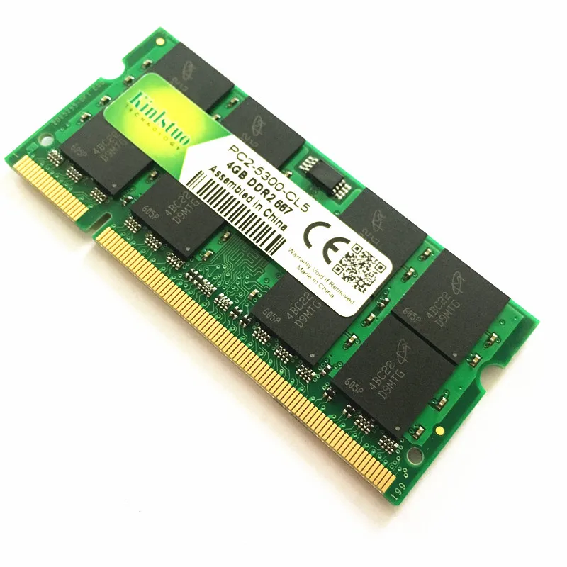 Kinlstuo DDR2 4GB 800 667MHz Laptop Memory SODIMM 200PIN DDR2  Ram 4GB Notebook Memory