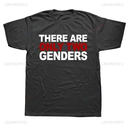 Only 2 Genders Tee There Are Only Two Genders T Shirt Short-Sleeve Fashion Casual Hip Hop Loose Harajuku Summer Man Women Tees