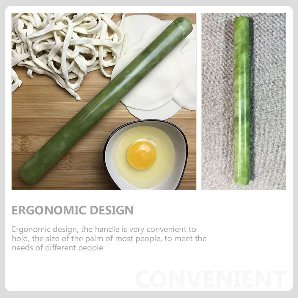 

Marble Rolling For Kitchen Baking Pizza Dough Fondant Ergonomic Natural Texture Long Roller Pin Pastry Cookie Dough