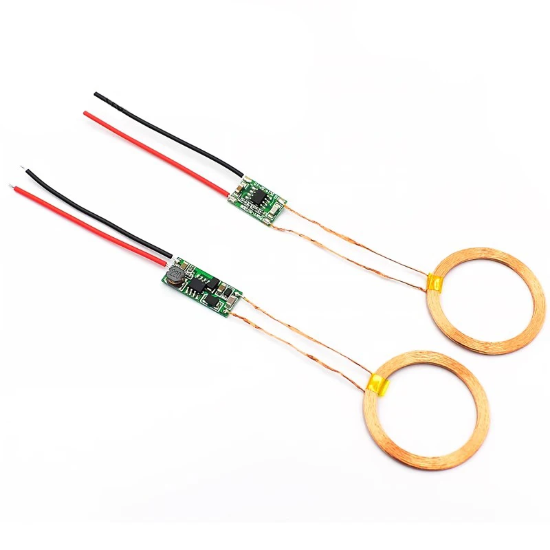 Módulo de Alimentação Sem Fio, Carregamento Transmissão e Recepção Terminal Circuit Board, 5V, 1-20Pcs