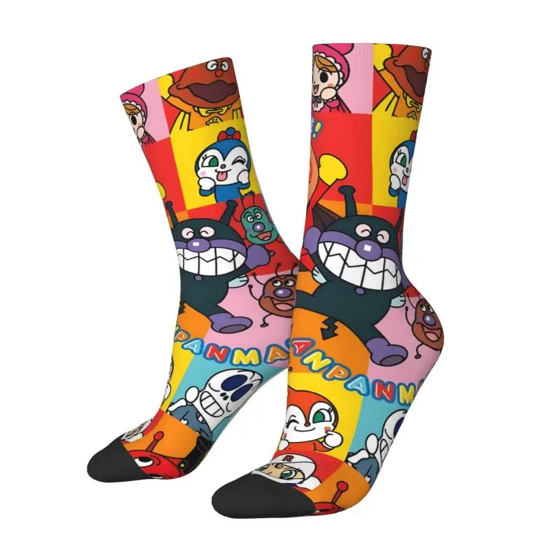 

Custom Kawaii Mens Anime Anpanmans Dress Socks Unisex Comfortable Warm 3D Printed Cute Cartoon Crew Socks