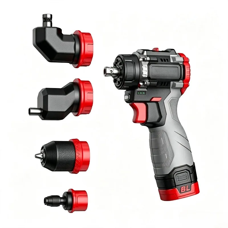 Brushless Cordless Electric Drill Multi Quick Change Chuck Lithium Screwdriver Portable DIY Power Drill Household Power Tool Set