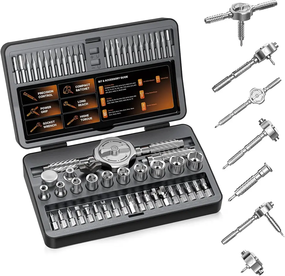 62 in 1 Magnetic Screwdriver Set with Case