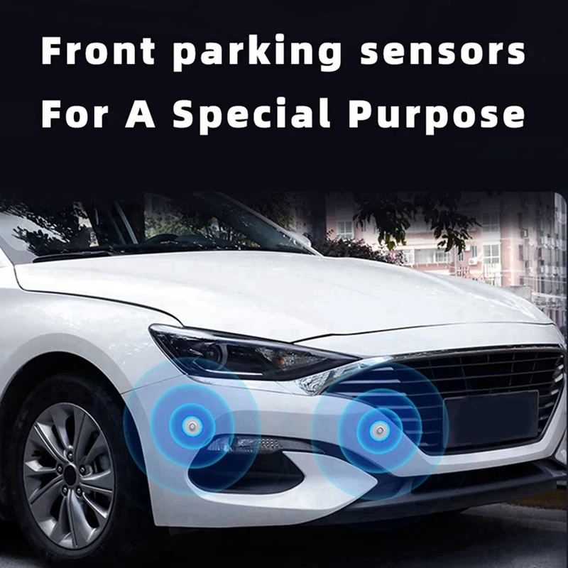 Front Parking Sensor Kit Prefix Concealed Built-In Flat Parktronic Assistant System Not Reversing Backup Radar