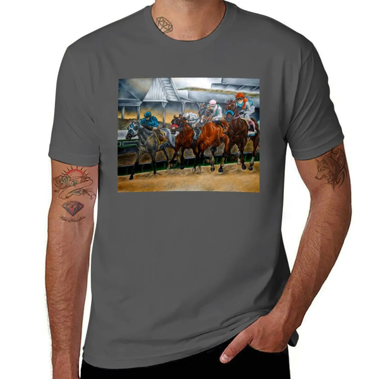 

Kentucky Derby 2021 T-Shirt t shirts cotton 100% t shirt man casual black cotton t-shirt plain for man package T-Shirt