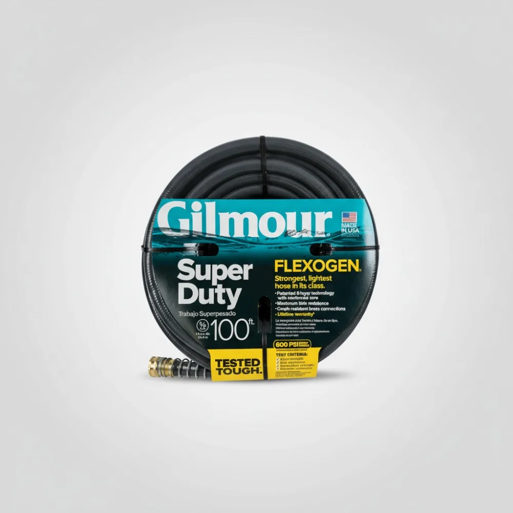 

Heavy Duty 100ft Garden Hose, Flexible Kink Resistant Water Hose for Outdoor Gardening and Lawn Care