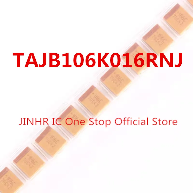 New 50PCS TAJB106K016RNJ, CAP TANT 10UF 10% 16V 1411