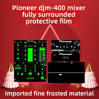 Pioneer DJM400 Mixer Panel Protective Film Full Cover Black for DJ Equipment.Not DJ Controller