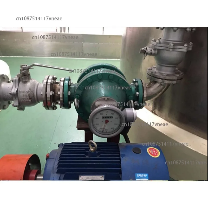 Elliptical Gear Flow meter Cast Iron Gasolina Diesel Mechanical Meter High Precision Pipeline Liquid Flow Return To Zero Meter
