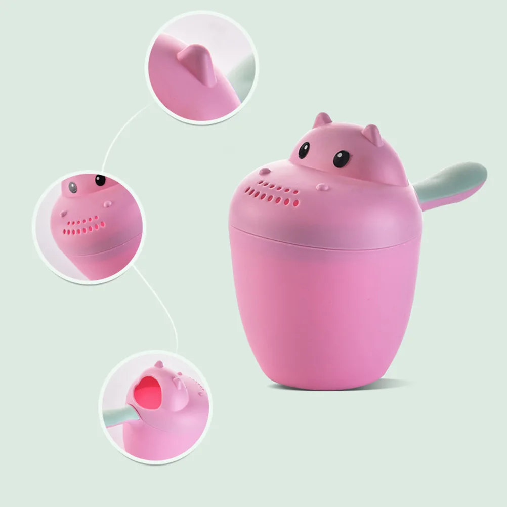 كوب شامبو على شكل قبعة استحمام للأطفال، سهل الاستخدام، بلاستيك متين للأطفال، شطف الشعر وملعقة استحمام ممتعة