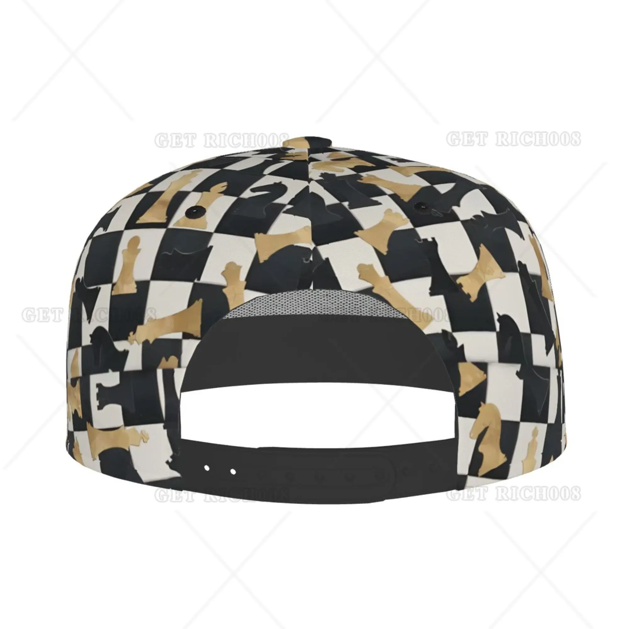 Gioco di scacchi di moda berretto da Baseball cappello Snapback Hip Hop visiera parasole a tesa piatta Unisex adulto stampa regolabile taglia unica