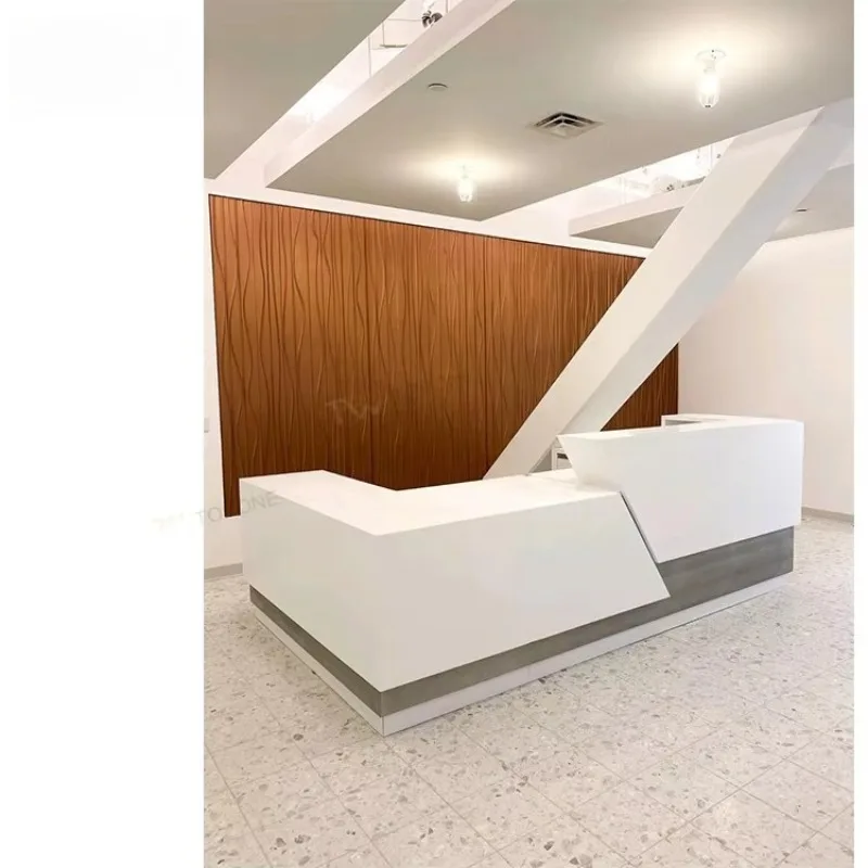 Customized Factory Directly Front Desk Design Large Executive Customer Service Counter for Hospital