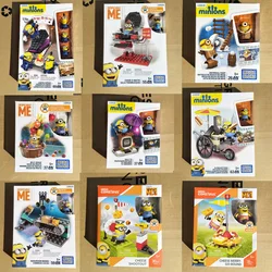 Anime Figure Miniones Bloks Construx Building Mini Cute Dave Stuart Kevin Bob Cartoon Collectible Model Toys Doll Kids Gifts