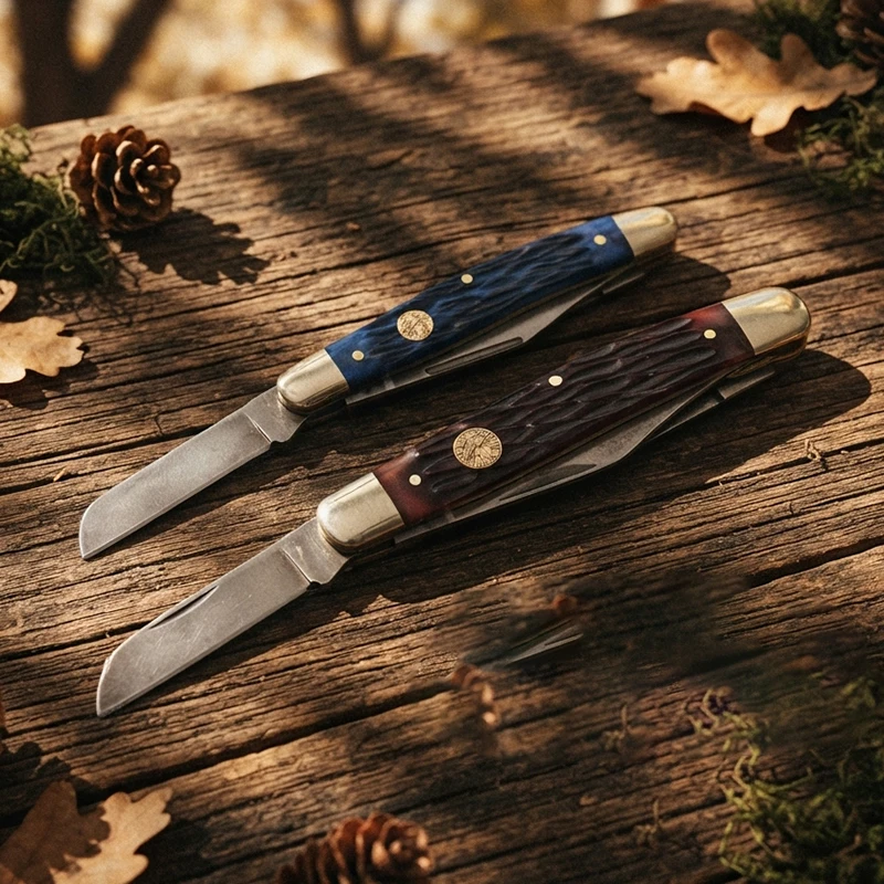 Traditional Pocket Knife High quality sliding Multi Blade Folding Knife Classic Outdoor camping Utility Tool for Collection