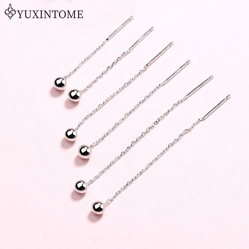 925 Sterling Silver Small Round Bead Studs Earrings