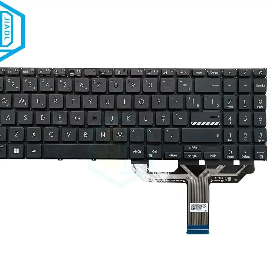 BR LA RU US Laptop Replacement Keyboard For ASUS Vivobook X1502ZA X1502 B1502 16X X1603 X1603ZA M1504 X1504 Black Grey
