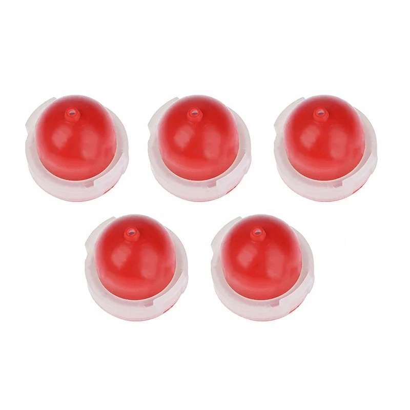 Practical Oil Primer Bulb Lawn Mower Parts Pump Cup Red Replacement 3-4HP 5085 5085H 5085K 5pcs Carburetor Engines