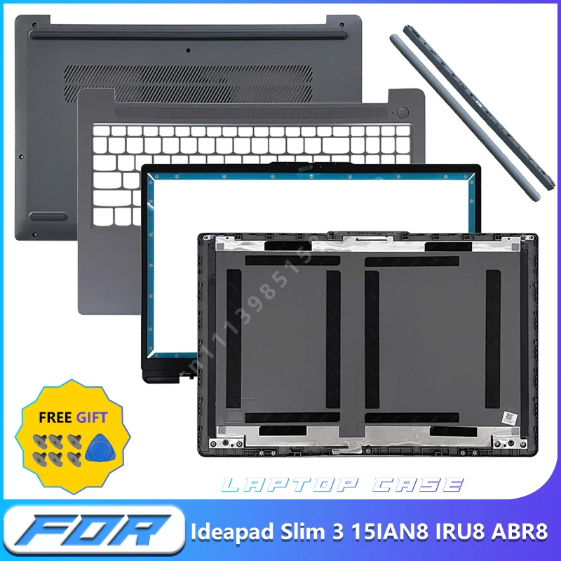 New Laptop Shell Set For Ideapad Slim 3 15IAN8 IRU8 ABR8 2023 15S,LCD Back Cover,Front Bezel,Palmrest,Bottom Case,Laptop Hinges