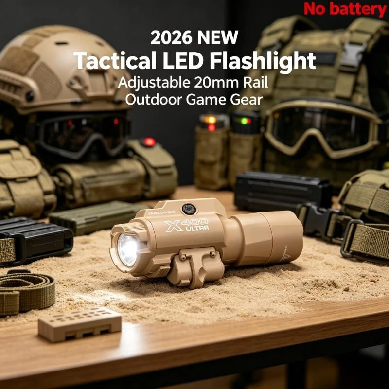 2026 NEW Tactical X400U Upgrade LED Light Laser Sight Fits 20mm Rail Toy Blaster Outdoor Game Accessory