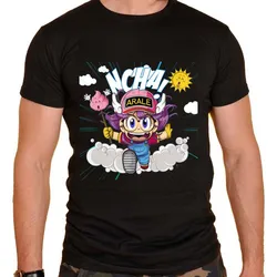 New summer Arale Print cute Anime Manga 80s 90s cartoon t shirt Dr Slump Anime Cotton Clothes Awesome Short Sleeve Crew Neck