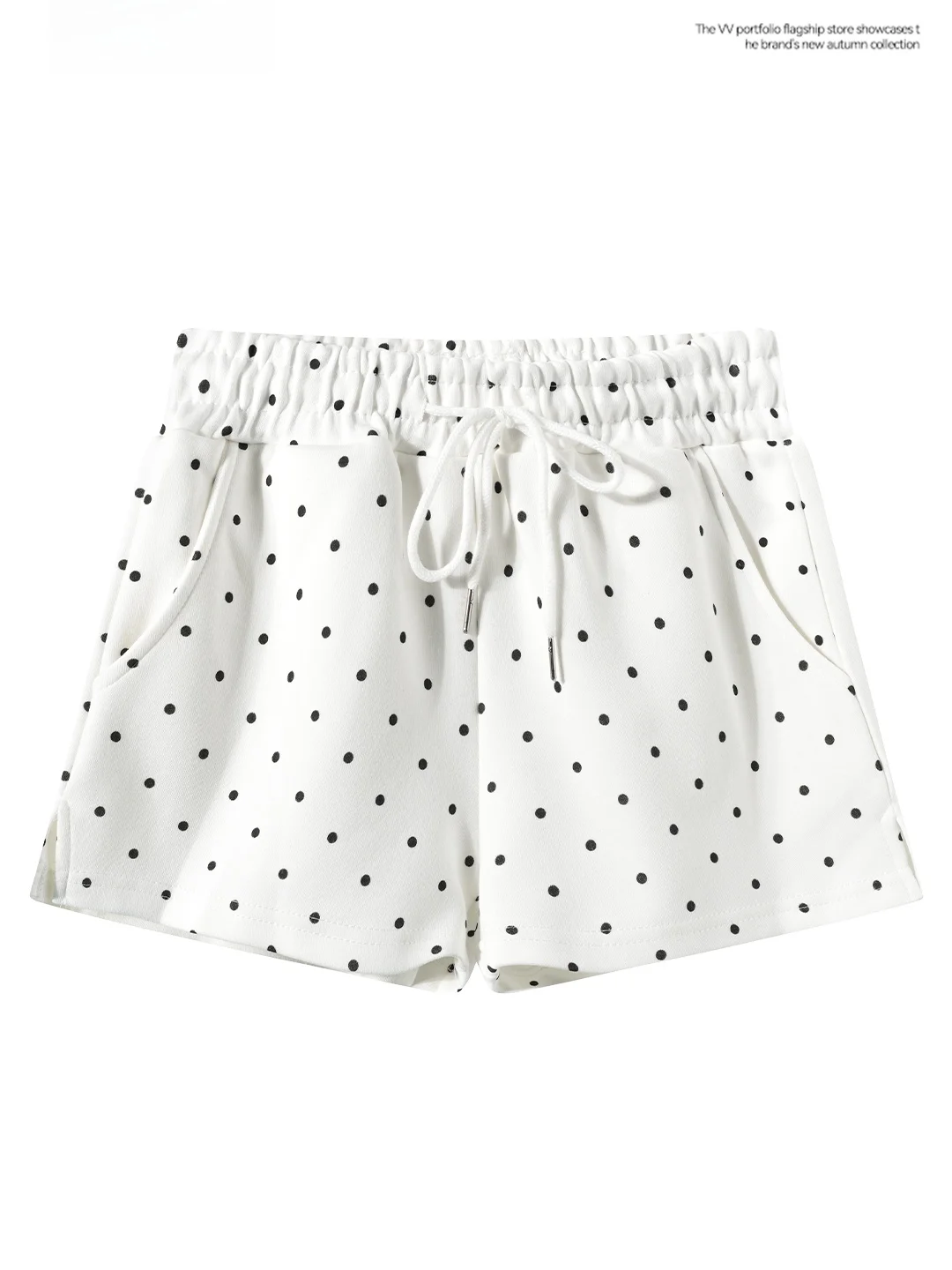 High Waist Straight Leg Polka Dot Shorts Women's Base Layer Outerwear Autumn Small Size Student Versatile Pants Casual Anti-A...