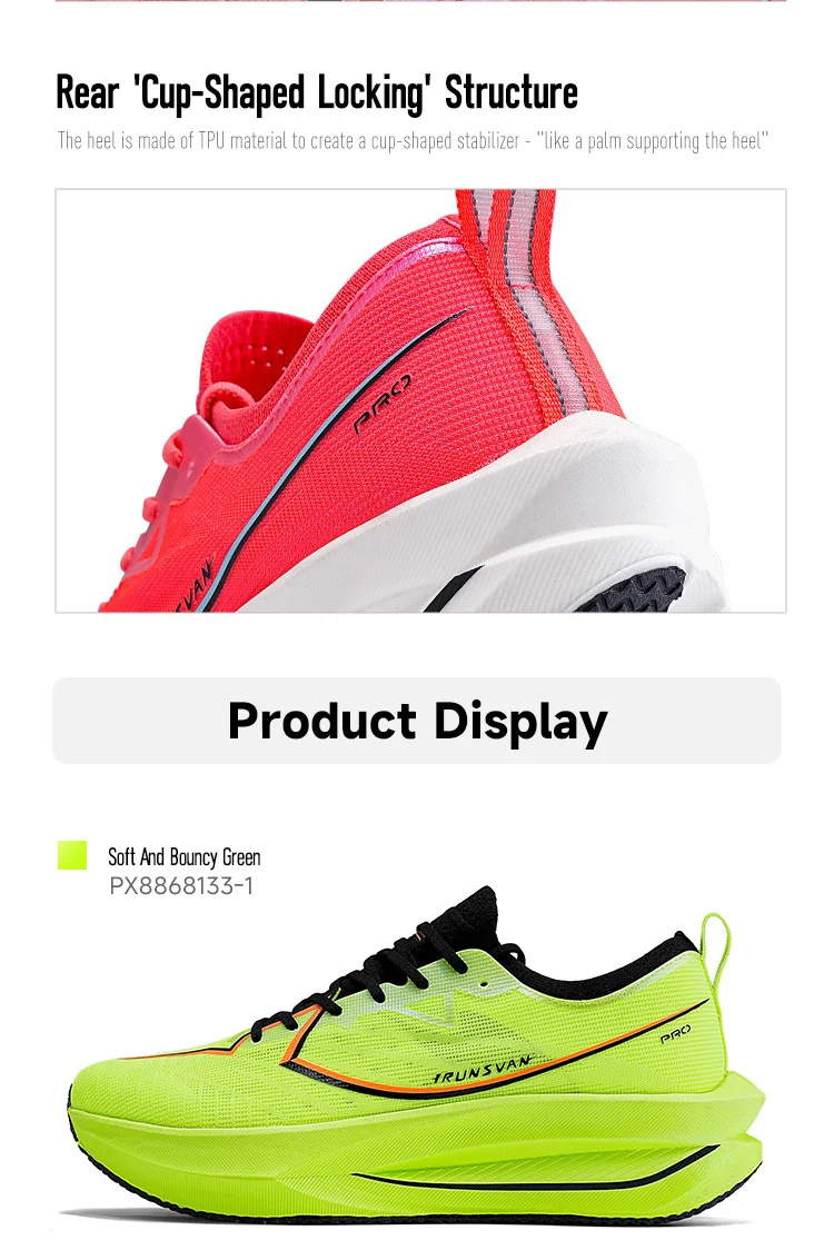 IRUNSVAN Rapid 5.0 Prro Marathon Running Shoes Carbon Plate Breathable Shock Absorbent Outdoor Sports Shoes Men's Shoes