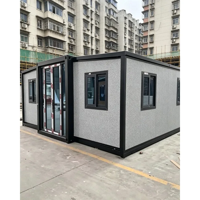 Light Steel Prefab Expandable Container Home Modular Folding House 20ft 40ft Portable Cabin 2 3 4 Bedroom Hotel Office Farm Live