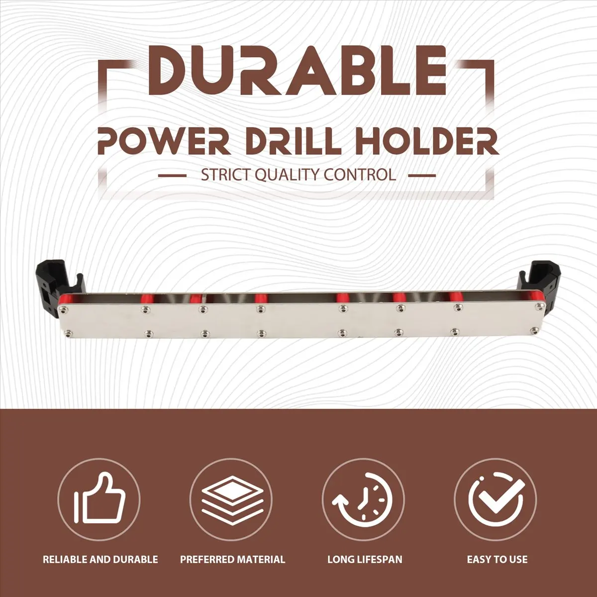Power Drill Holder Tape Measure Tool Holder Hanging Screwdrivers Toolbox Accessories for Toolbox Organizer