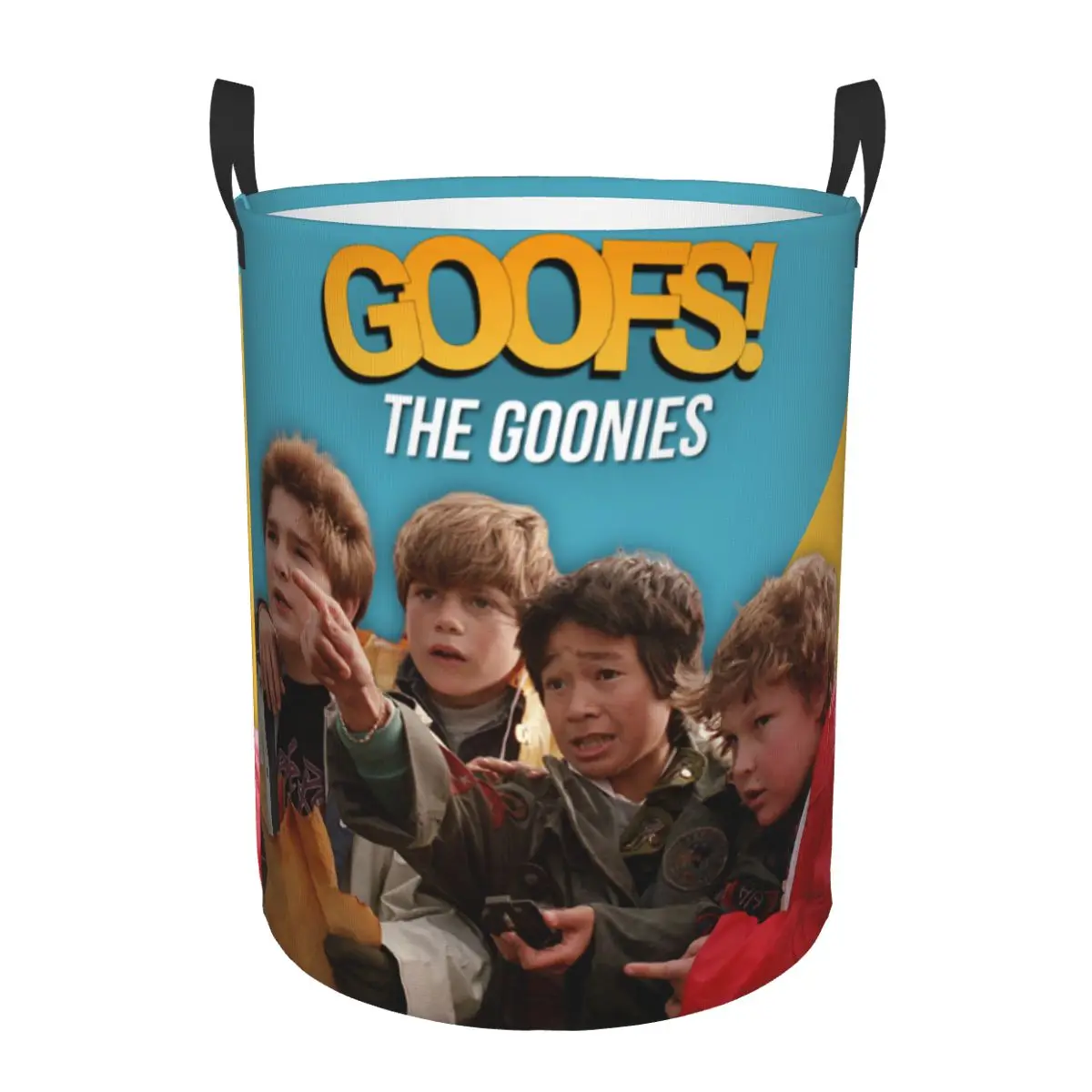 Custom Comedy Film The Goonies Laundry Hamper Large Clothes Storage Basket Never Say Die Toy Bin Organizer for Nursery