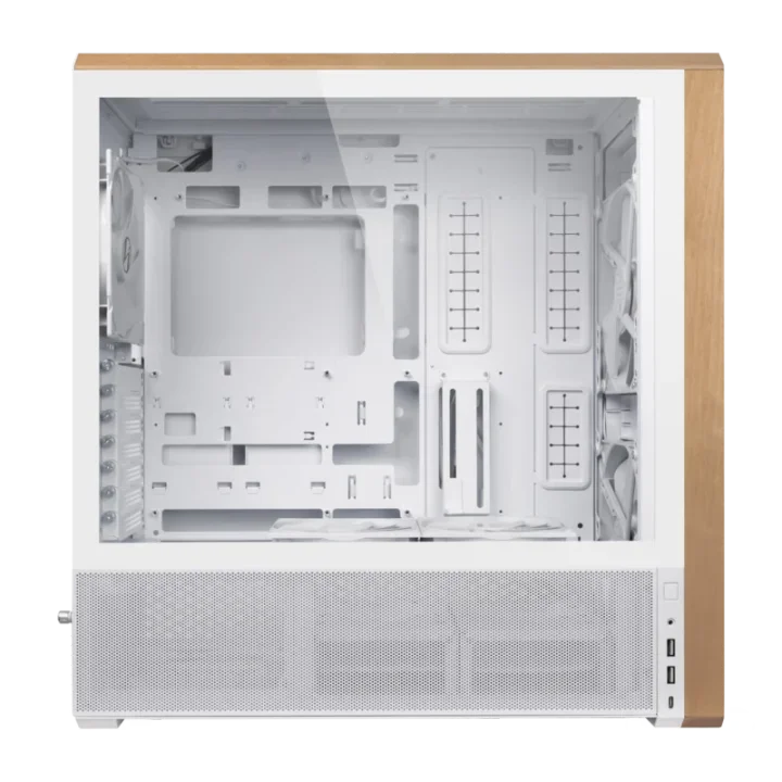 

Medium tower desktop gaming chassis, white