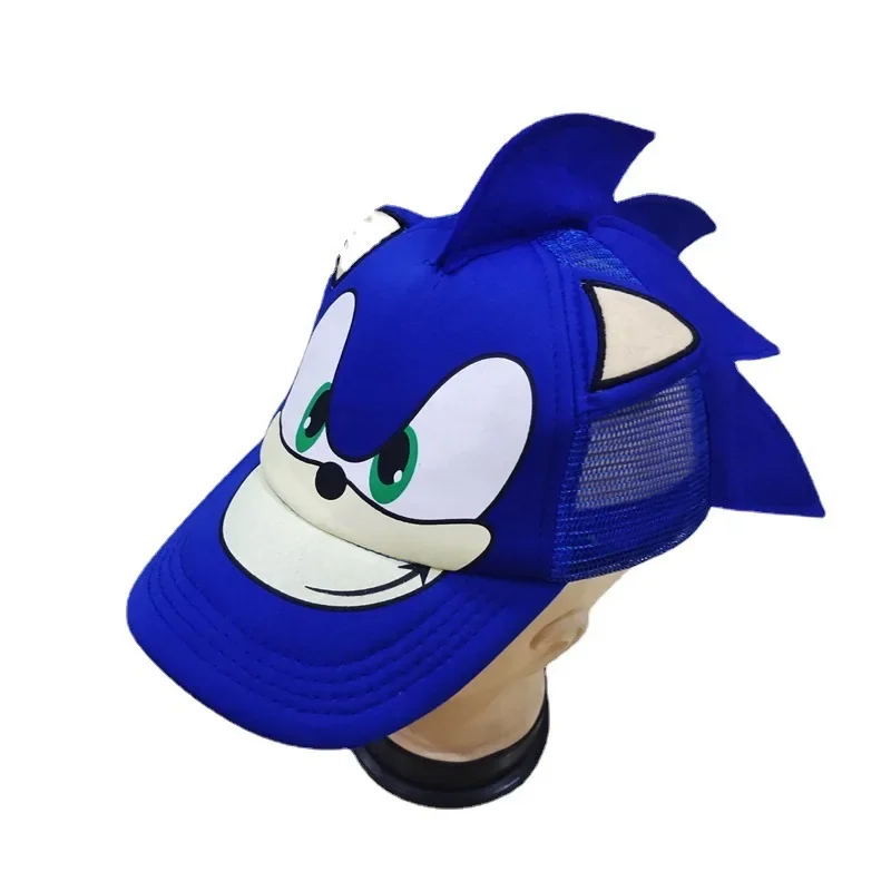 Berretto da baseball Sonic Primavera e autunno Cappello a tesa piatta per cartoni animati per ragazzi e ragazze Cappello hip-hop Super Sonic Mouse Cappelli per bambini