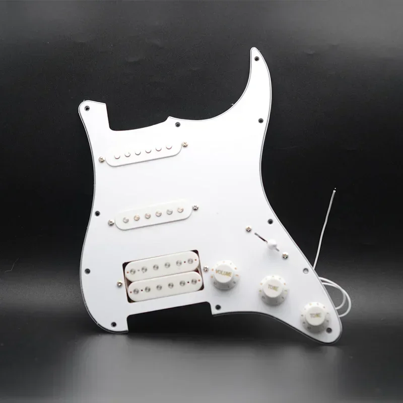 

SSH Multi Colour Pickguard Electric Guitar Pickguard and White SSH Loaded Prewired scratchplate Assembly