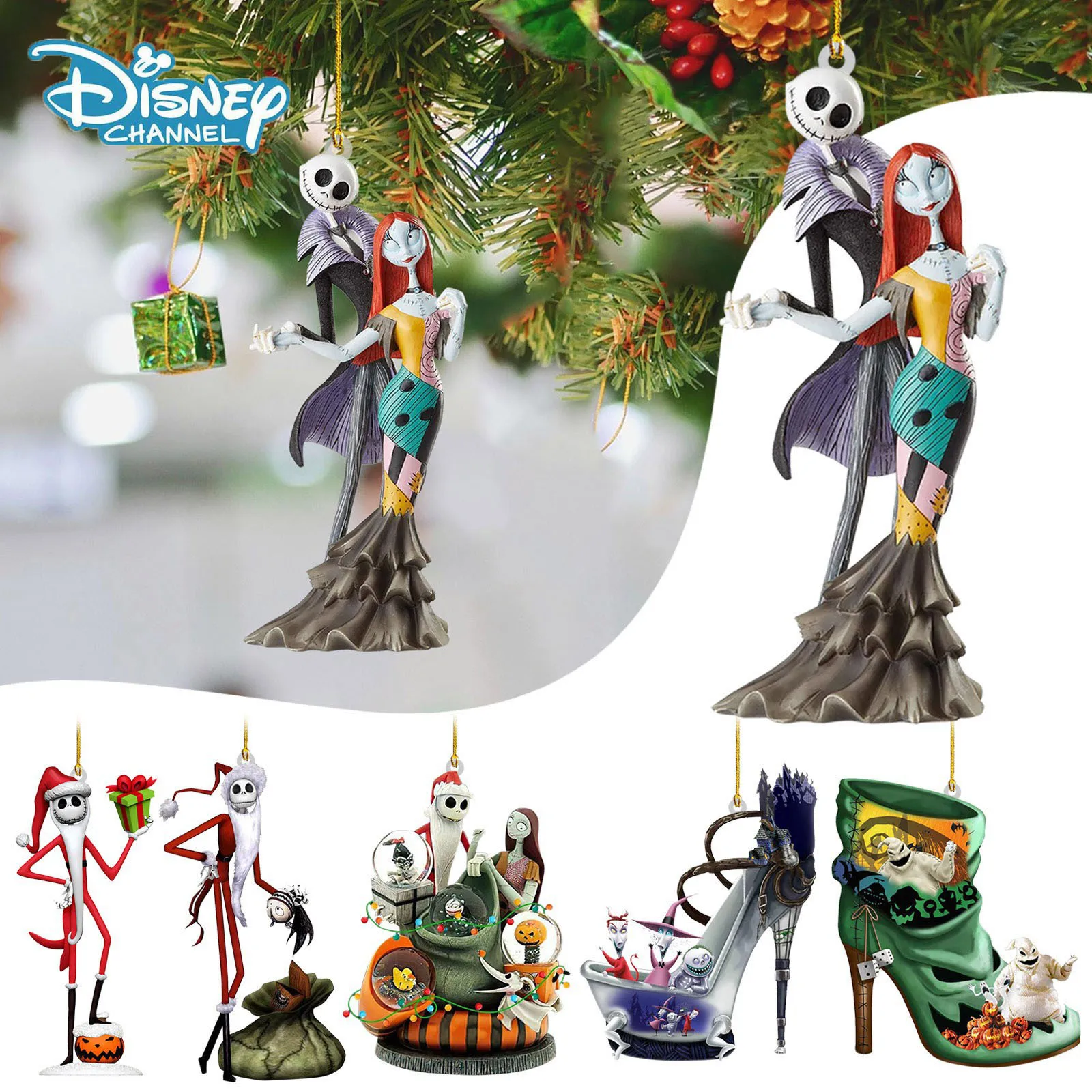 

Disney Christmas Eve Fright Night Acrylic Pendant Cartoon Peripheral Jack Dr. Witch Mayor Action Figure Decorative Pendant