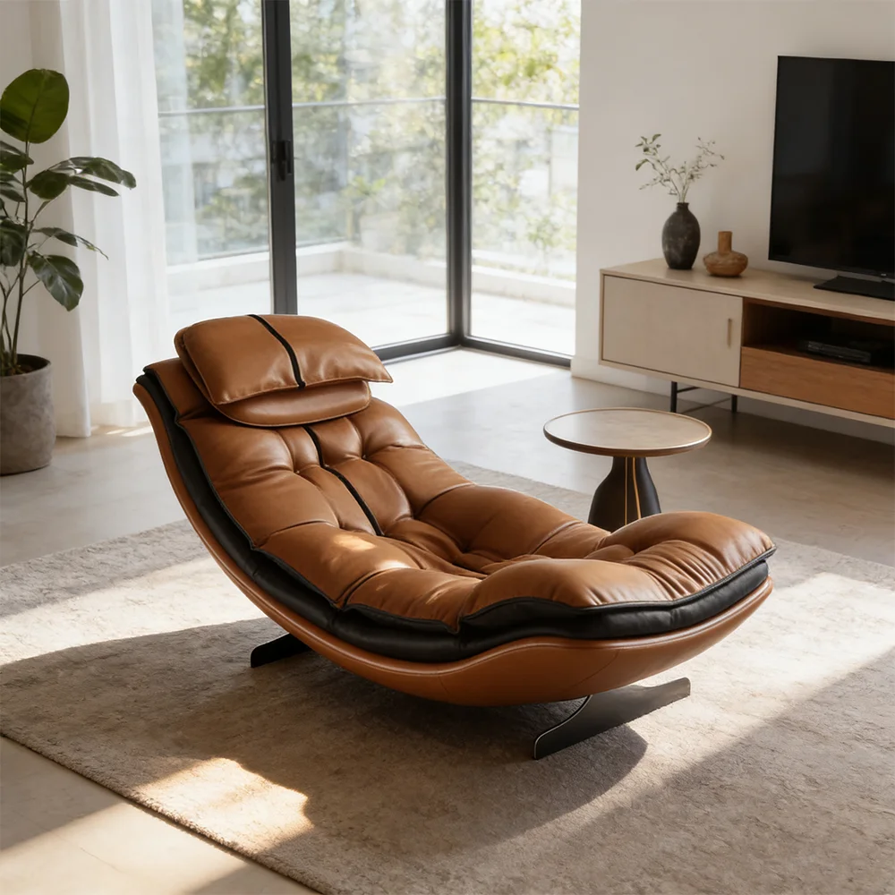 # Rocking Relax Armchair Accent Slumber Sleeper Seating Home Furniture Puffy Lazy Lounge Chair