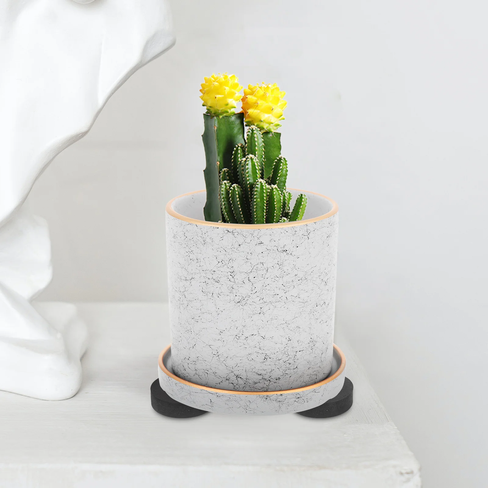 

20Pcs Plant Pot Risers Invisible Flowerpot Eva Feet Non Slip Durable Riser Mat for Garden Patio Airflow Drainage