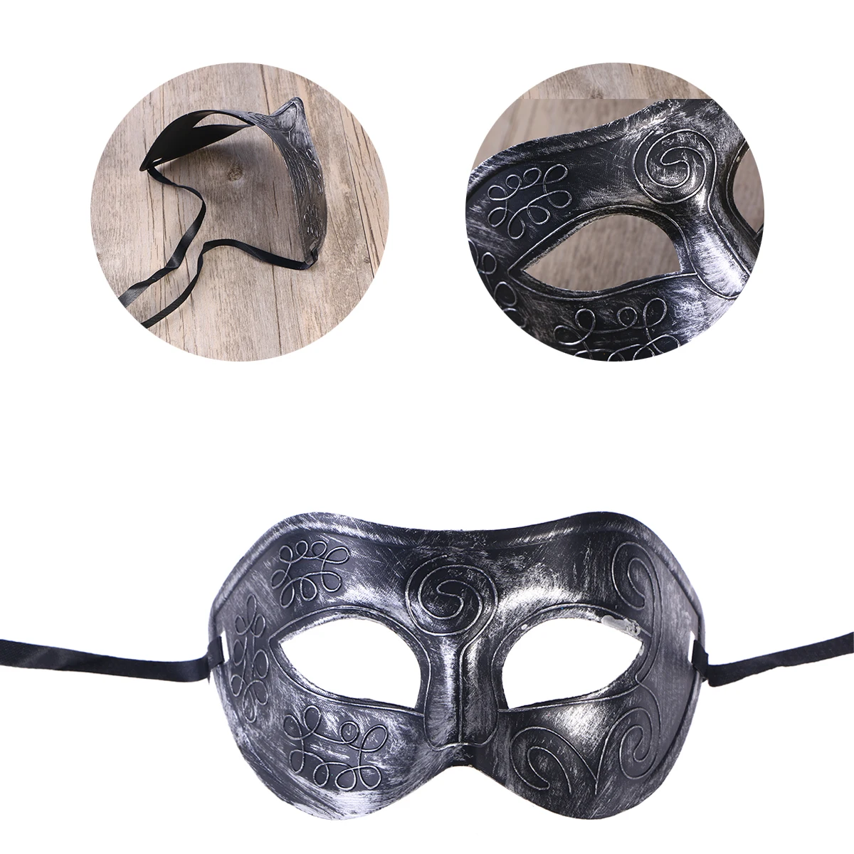 หน้ากากครึ่งหน้า หน้ากากปาร์ตี้สำหรับฮาโลวีน คริสต์มาส มาร์ดิกราส์ งานแต่งงาน งานพรอม ชุดแฟนซี ทนทาน น้ำหนักเบา