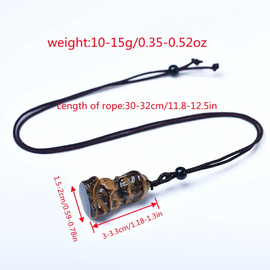 1pc Natural Tiger's Eye Stone Baby Buddha Samll Pendant Polished Random Rock Magic Ornament stone Adds charm Decor DIY Gift